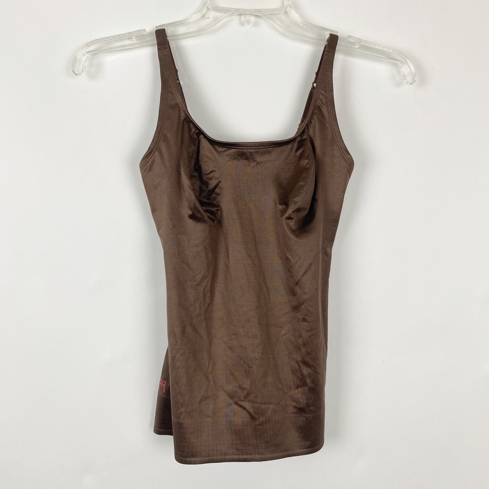 Ruby Ribbon Light Support Wireless Camiole Shapewear Women 34 Chocolate Brown